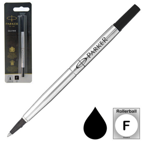 PARKER ROLLERBALL 1piece REFILL, BLACK FINE, 0.5 MM