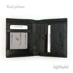 Jeep Fashion Wallets 100% Leather Manibag (Black) - SafeBuybd