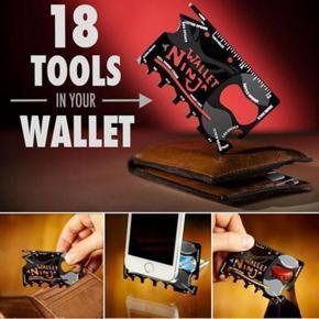 Wallet Ninja- 18 in 1 Multi Functional Ninja Wallet Pocket Tools