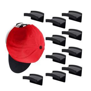 Adhesive Hat Hooks for Wall Mount for Baseball Caps, Strong Hold Hat