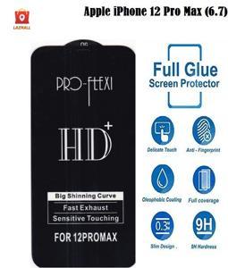 Apple iPhone 12 Pro Max (6.7) OG Type Tempered Glass Screen Protector (Better than 6D/9D/11D) - Black