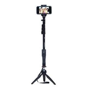 Handheld Selfie Monopod Extender Pole with Shutter Zunting - Black