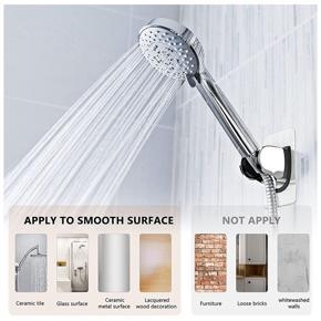XHHDQES Hand Shower Holder No Drilling, Pack of 2 Adhesive Angle Adjustable Shower Holder Shower Holder, Waterproof