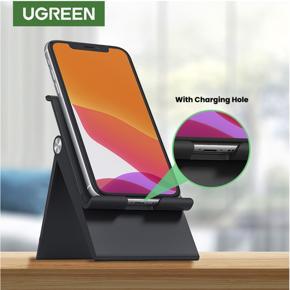 UGREEN Phone Stand Holder Desk Cell Phone Dock Compatible for iPhone 11 Pro Max SE XS XR 8 Plus 6 7 5, Samsung Galaxy Note20 S20 S10 S9 S8 Note 10 9 S7 S6, Adjustable Foldable
