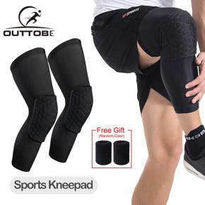 Outtobe 2Pcs/Set Knee Braces Knee Sleeve Kneepad Wraps Bandage Guard Strap
