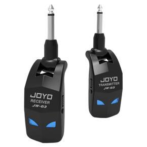 JOYO JW-03 2.4GHz Wireless Guitar System 4 Channels Rechargeable Audio Wireless Transmitter Receiver for Guitar Bass