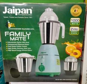 Jaipan Family Mate 1000-Watts Mixer Grinder / Blender 3 IN 1