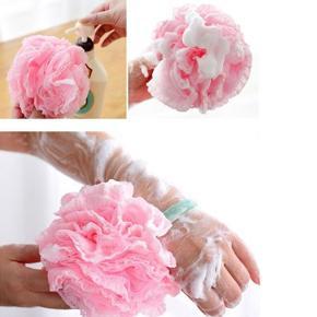 Flower Bath Ball Bath Tubs Cool Ball Bath Towel Scrubber Body Cleaning Mesh Shower Wash Sponge For Body For Bathroom Accessories - Pink (pink)
