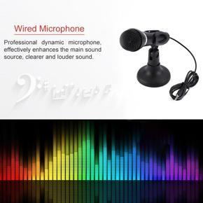 MA Microphone Mic 3.5mm socket & Play for  Desktop Laptop Online Chatting