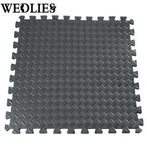 10PCS 61*61cm EVA Foam Floor Interlocking Mat Show Floor Gym Exercise Yoga Mat Black -