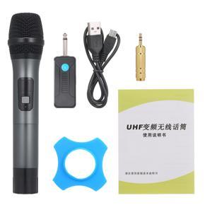 3C Home Hand-held UHF Wireless Microphone 6.35mm Receiver Anti-interference Wireless MIC Outdoor Performance