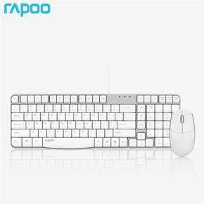 Rapoo X120S Universal USB Wired Keyboard Mouse Set Lightweight Silent Mechanical Hand Feeling Keyboard Mouse Set