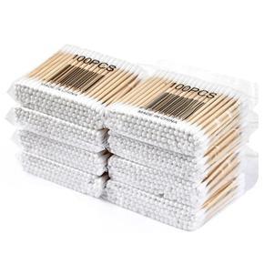 BRADOO 800PCS/Lot Makeup Cotton Swabs Double Head Mini Wood Brushes Eyelash Extension Glue Removing Tools