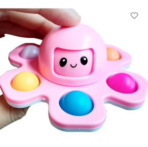 New design hot sale Finger Bubble Face change Octopus Gyro Stress Relief Pop Fidget Toy Spinner
