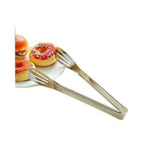 Stainless Steel Food Tongs Kitchen Tongs Utensil Cooking Tong Clip Clamp Accessories - 1 Piece Silver Color