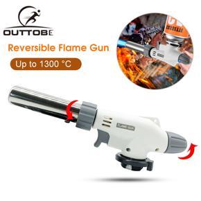 Flame G un Multipurpose 360  Flamethrower Kitchen Lighter Culinary Torches Portable Welding Gas Torch Adjustable Flame G un 1300  High Temperature Fire Maker for Picnic Cooking Baking BBQ Soldering Hi