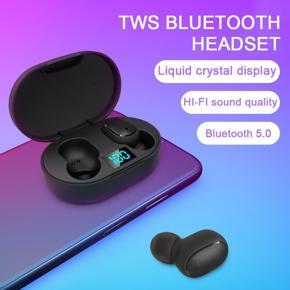 DASI E6S TWS Wireless Bluetooth Headset Noise Cancelling Headphones Waterproof Sweatproof Sport Earphone Mini In Ear Bluetooth Earbuds