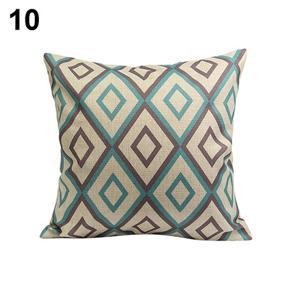 Colorful Paisley Geometric Linen Pillow Case Car Sofa Cushion Cover Home Decor