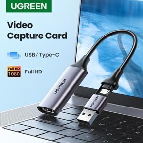 UGREEN Video Capture Card 4K HDMI to USB/Type-C HDMI Video Grabber Box for PS5 Switch Xbox Camera DVD Live Stream Record