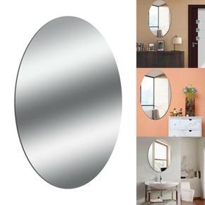 1Pcs Removable Acrylic Mirror Wall Sticker Square Oval Self Adhesive Room Art Decal for Kids Bathroom Living Room Decoration