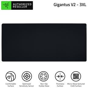 RAZER Gigantus V2 Soft Gaming Mouse Mat For Speed & Control Thick High-Density Rubber Foam With Anti-Slip Base(M,L,XXL,3XL)