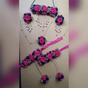 Exclusive Designer Artificial Flower Jewellery Set