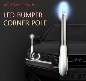 Vehicle Elasticity Bumper Corner Pole Safety Pole with LED Light for Universal Car