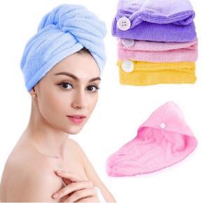 Womens Bathroom Towels Towel Quick Dry Hair Hat Cap Adults Bath Towel Bathing Tools