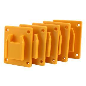 5 Pieces Power Tool Mount Holders for DeWalt 20V,12V Drill,Also for M18 Drill,Hanger (Yellow)