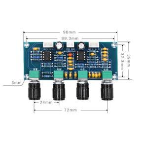 2020 Hot Deals NE5532 Tone Board Preamp Pre-Amp with Treble Bass Volume Adjustment Pre-Amplifier Tone Controller for Amplifier Board