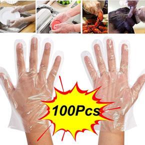 Poly One Time Hand Gloves-100Pcs