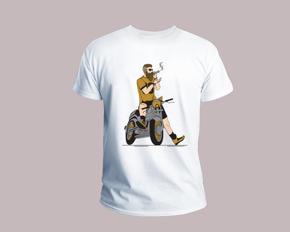 Rider Half Sleeve T-shirt For Men