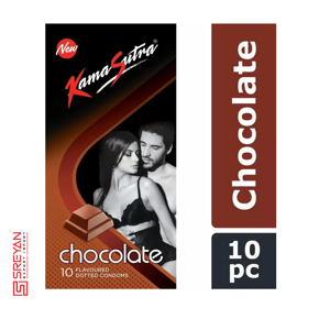 Kamasutra Chocolate Flavoured - Dotted Condoms - 10's Pack