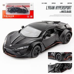 1:32 Alloy Car Models SLR Roadster LYKAN Car Toys With Sounds And Lights Cake Ornaments