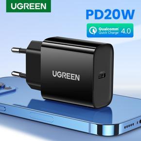 UGREEN PD Charger 20W Fast USB Type C Charger for iPhone 13 12 Quick 4.0 3.0 USB Charger for Xiaomi Samung Mobile Phone Charger