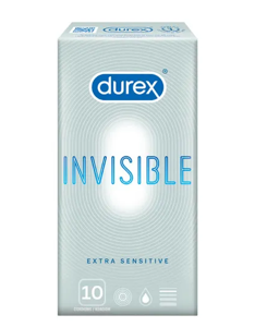 Durex Invisible Extra Sensitive Condoms - 10pcs UK