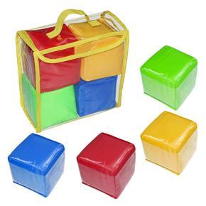 DIY Educational Playing Dice, Pocket Squares,Photo Pocket Foam Stacking Blocks,Pocket Cubes for Teaching - Set of 4