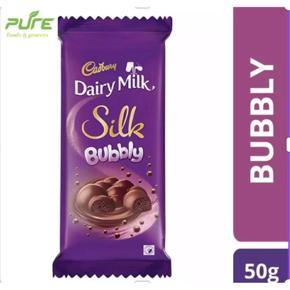 Cadbury Dairy Milk Bubbly Chocolate Bar 50gm