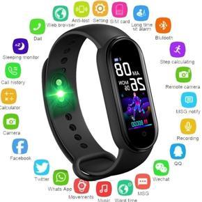 DASI M5 Smartwatch, Color Screen Smart Bracelet, Heart Rate Blood Pressure Sleep Monitoring Smart Watch, Waterproof Sport Watch