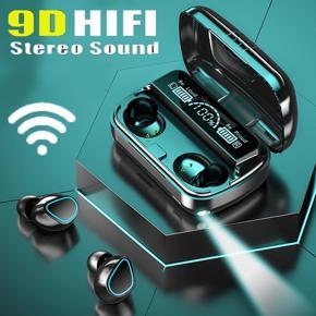 TWS Wireless Bluetooth 5.2 Earbuds HiFi Stereo Sound Headphones CVC8.0 Noise Cancelling Headsets Gaming Earphones With Charging Case For Mobile Phone