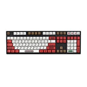 108-Key PBT Keycap Five-Sided Thermal Sublimation Process Keyboard Keycap Compatible with for 87/104 Keyboard