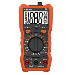 RICHMETERS RM113A NCV Digital Multimeter 2000 Counts HFE A-C/DC Voltage Measuring Meter  with Magnetic Suction Flash Light BA-Cklight Large Screen Multi-meter