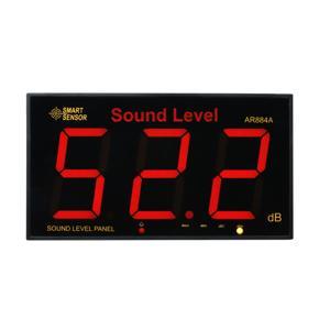 SMART SENSOR AR884A Sound Level Meter with Large LCD Screen Wall Mounted Digital Noisemeter Decibel Monitoring Tester Noise Volume Measuring Instrument 30-130dB Measuring Range EU plug