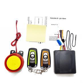 12V Universal Motorcycle Alarm System Scooter Anti-theft Secure Alarm System Two-way with Engine Start Remote Control Key Fob with Overload Protector