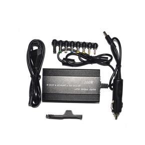 ZH-100W Stripe Type Universal Laptop Notebook Computer Charger Power Supply - Black