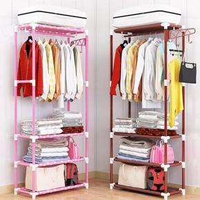 Beauty Land Korean Multipurpose 3 Layer Cloth Organizer Rack Wardrobe