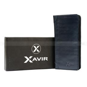 XAVIR Authentic Lather Wallet XW-08 Blue