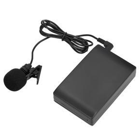 Mini Wireless Clip-on FM Microphone Mic System Voice Amplifier w/  Receiver 6.5mm Out for Teacher Lecturer Conference Speech Promotion