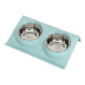 Stainless Steel Double Pet Bowls Food Water Feeder For Dog Puppy Cats Pets Supplies Feeding Dishes