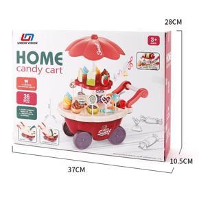 30pcs Simulation Small Carts Play House Game ice Cream Shop Toy